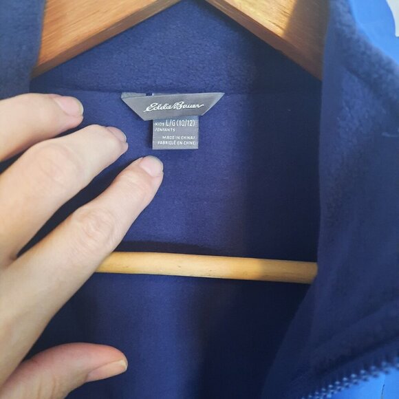 Eddie Bauer NWT Boys size 10/12 Spring/Fall jacket. Blue. Zipper. Pockets - Picture 4 of 5